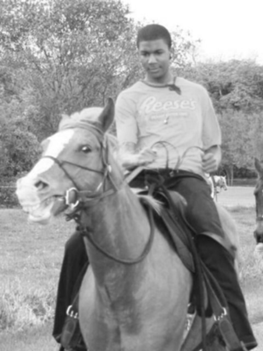 trayvon on horseback