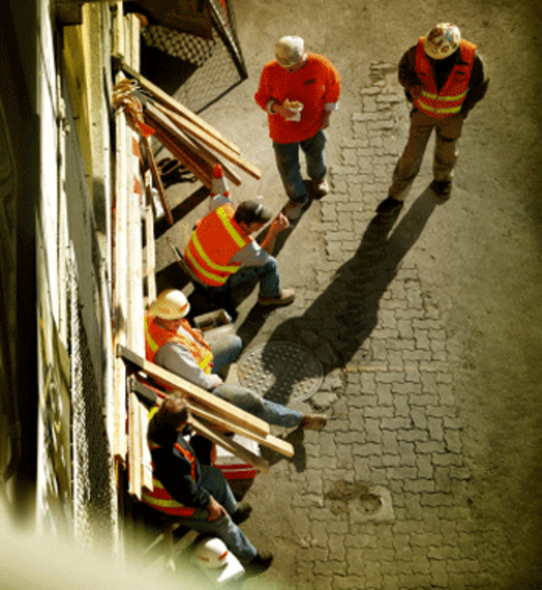 idle construction workers