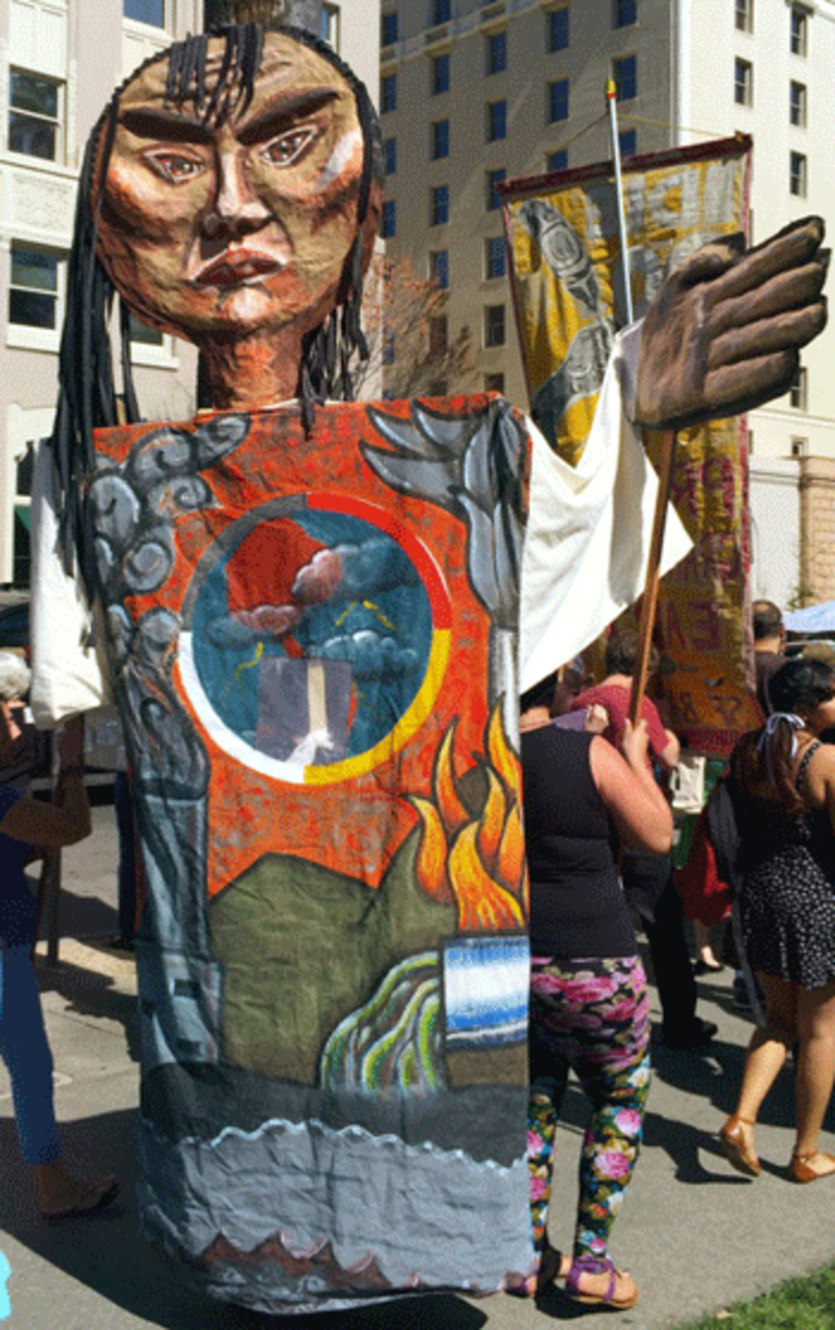 Fracked Earth Puppet  by Idle No More