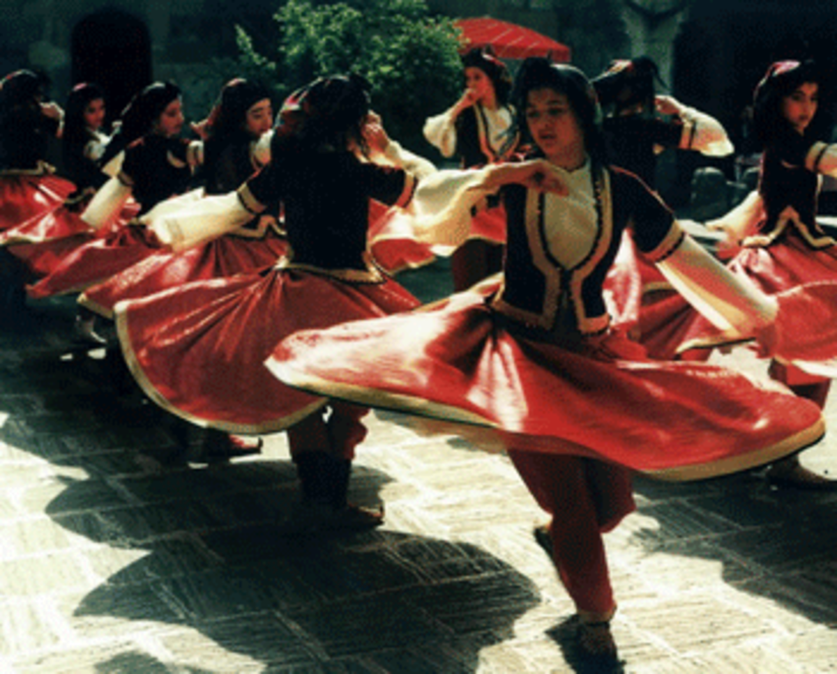 azeri folk dancers
