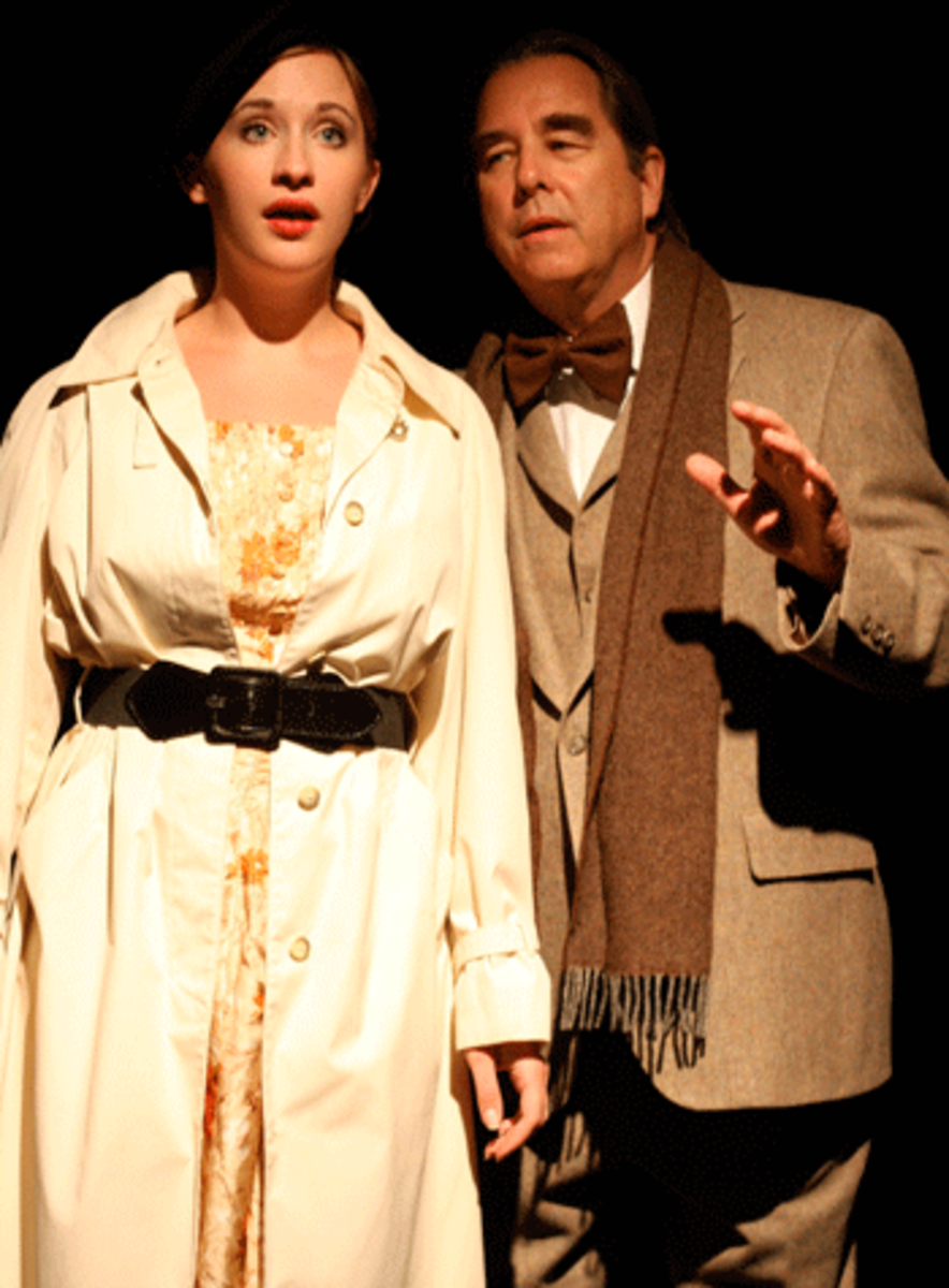 Beau Bridges and Emily Bridges in "Acting: The First Six Lessons" (Photo: Paul Gersten)