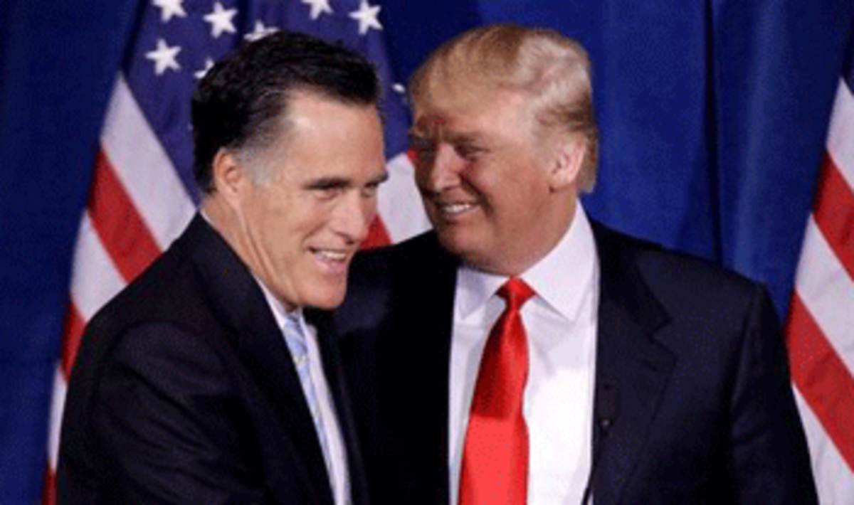 romney and trump