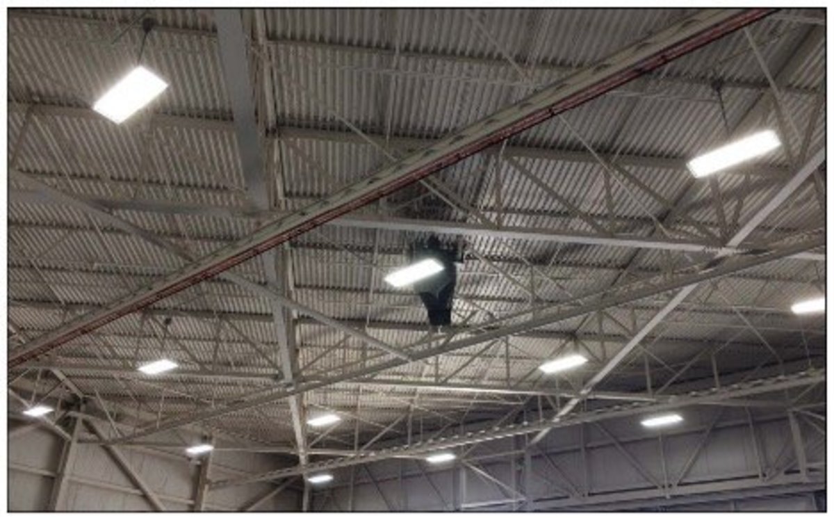 Foam suppression system in Building 507 Hangar
