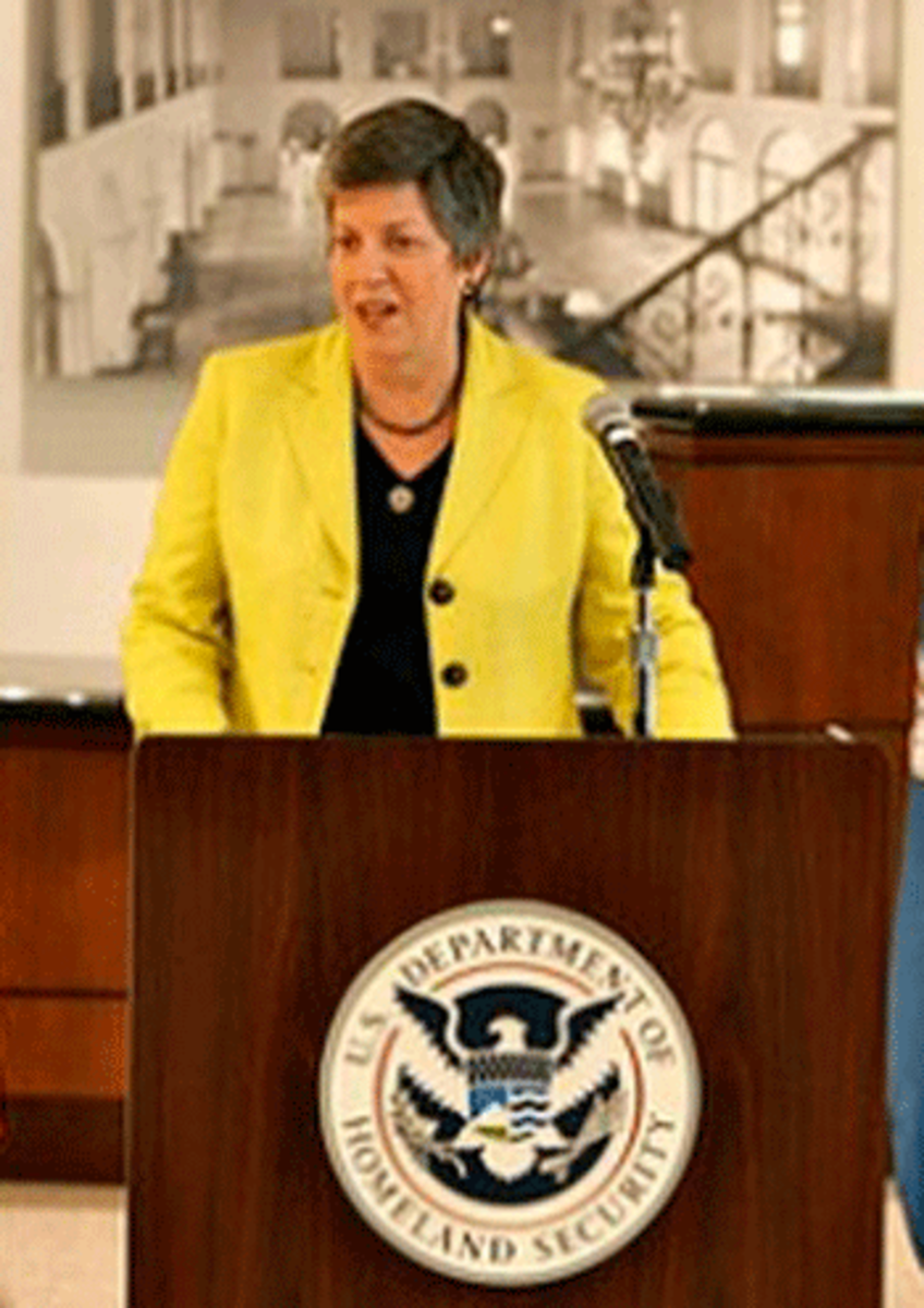 Department of Homeland Security (DHS) Secretary Janet Napolitano