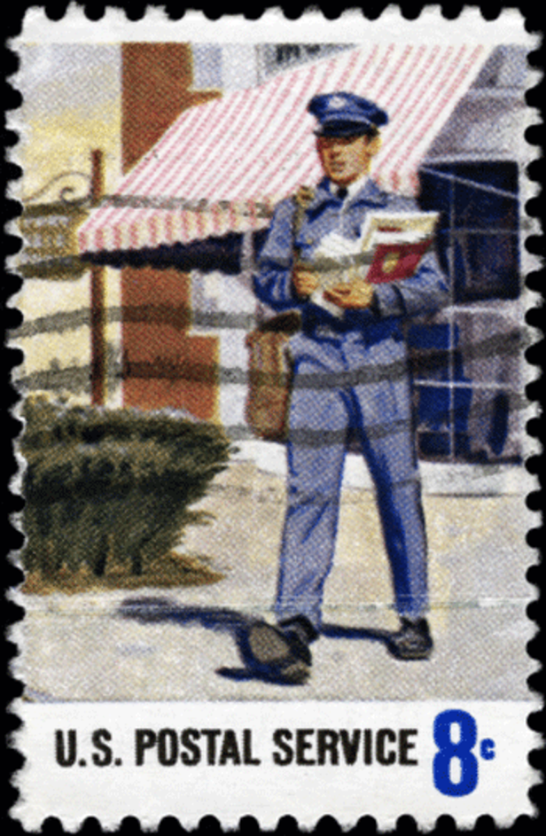 mailman postage stamp