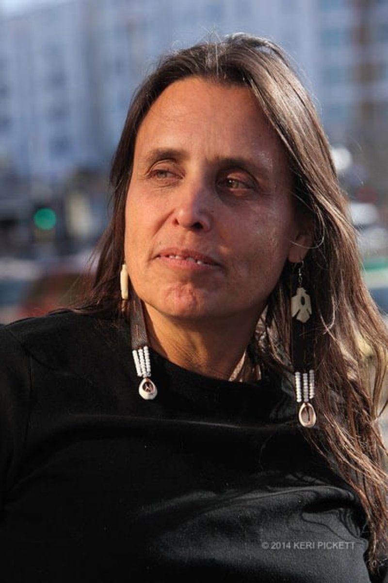  Winona LaDuke, whose first name means "first daughter."