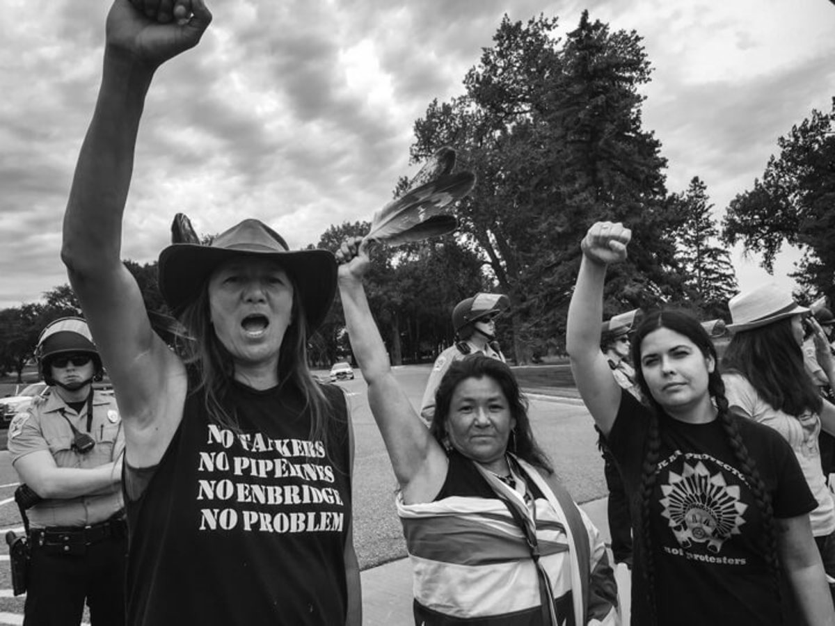 Protesting Dakota Access Pipeline