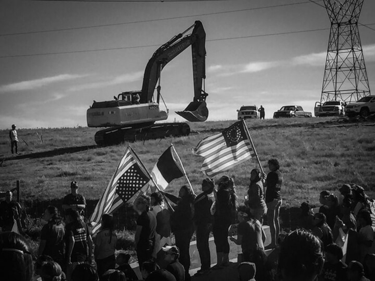 Protesting Dakota Access Pipeline