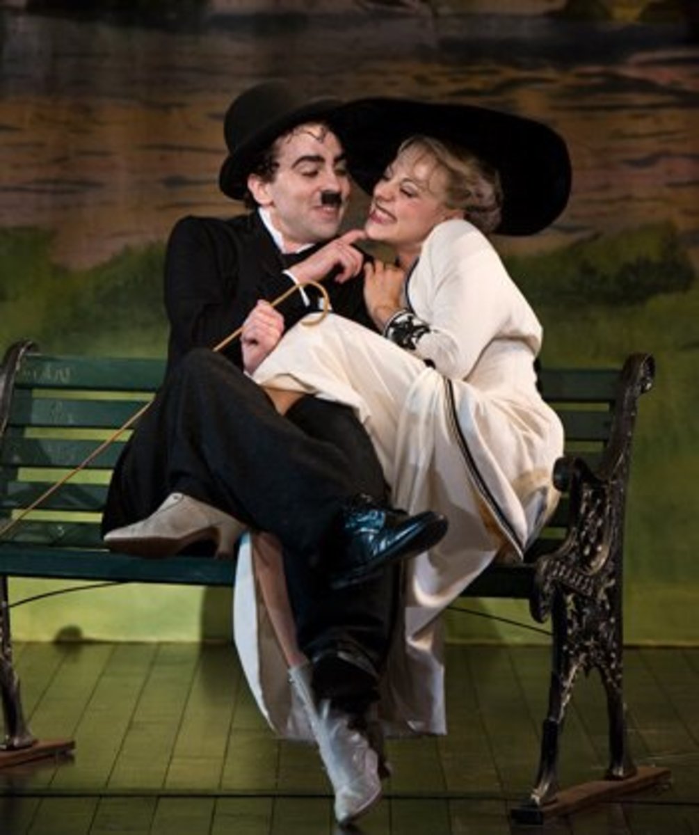 Kirstin Scott and Rob McClure in La Jolla Playhouse's world-premiere production of Limelight: The Story of Charlie Chaplin