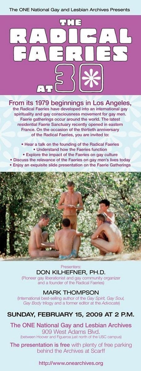 (Radical Faerie Celebration at the University of Southern California in 2009)