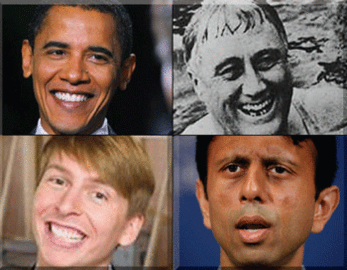 Obama, Roosevelt, Jindal, "Purcell"