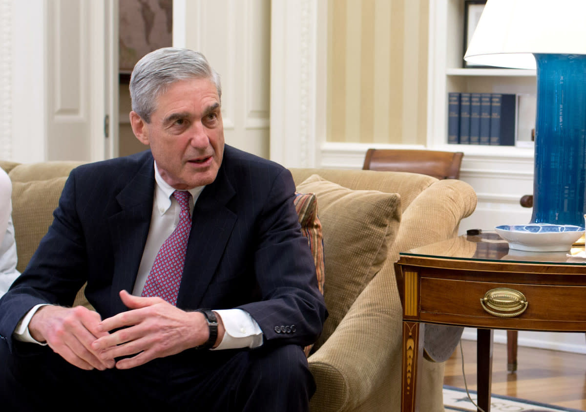 Robert Mueller at the White House, 2012, Wikimedia