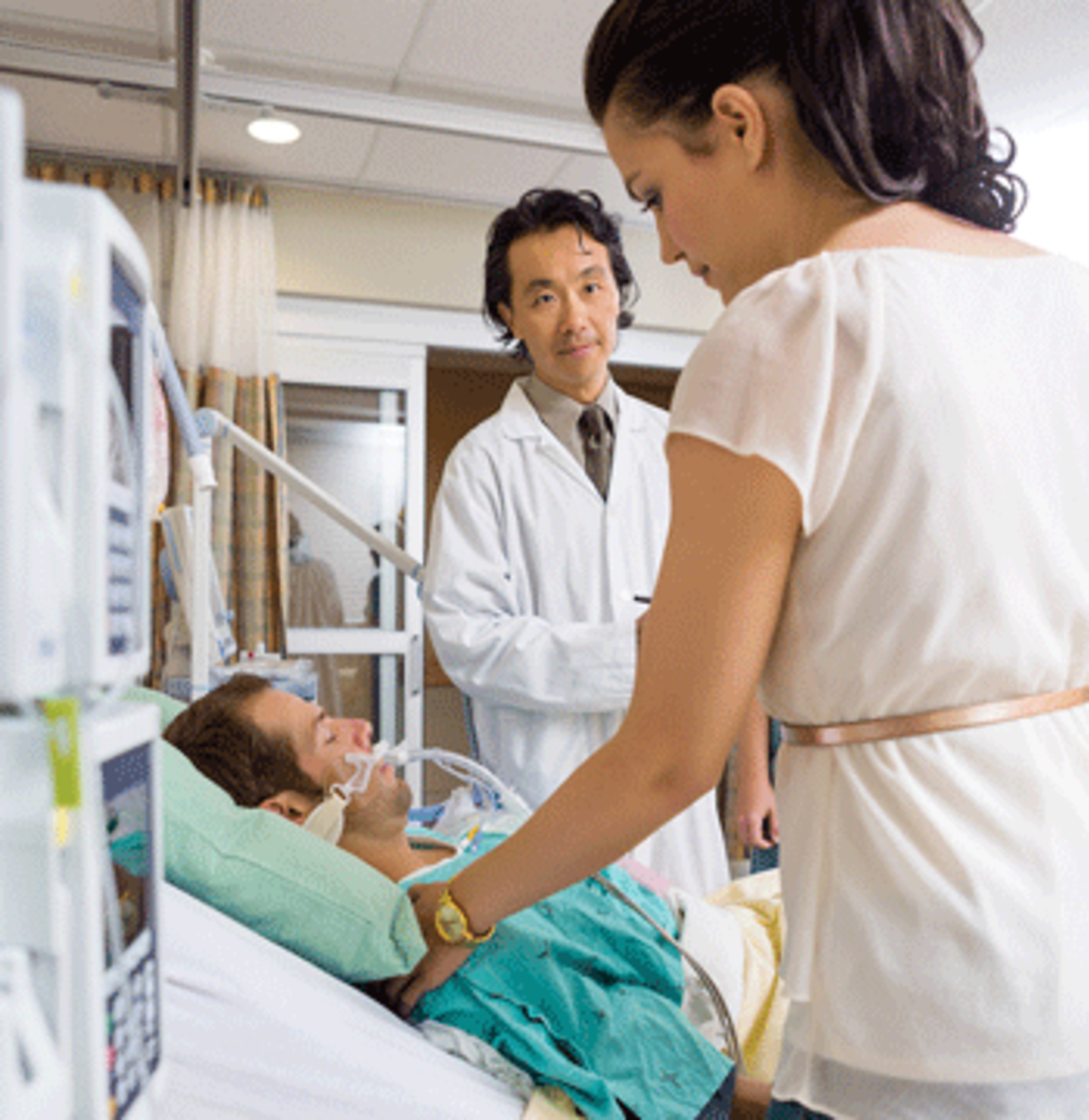 Healthcare issues. Conversation Doctor and Patient
