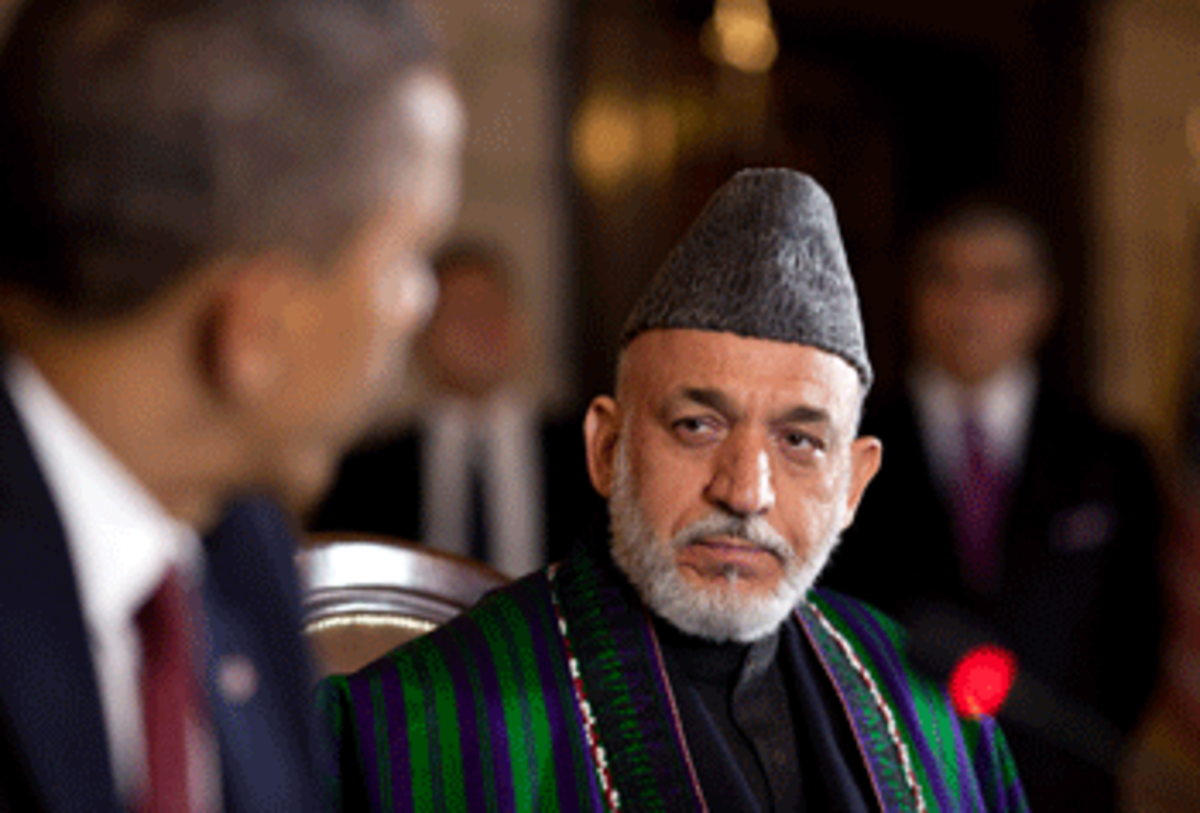 President Obama and President Hamid Karzai (Photo: Pete Souza)