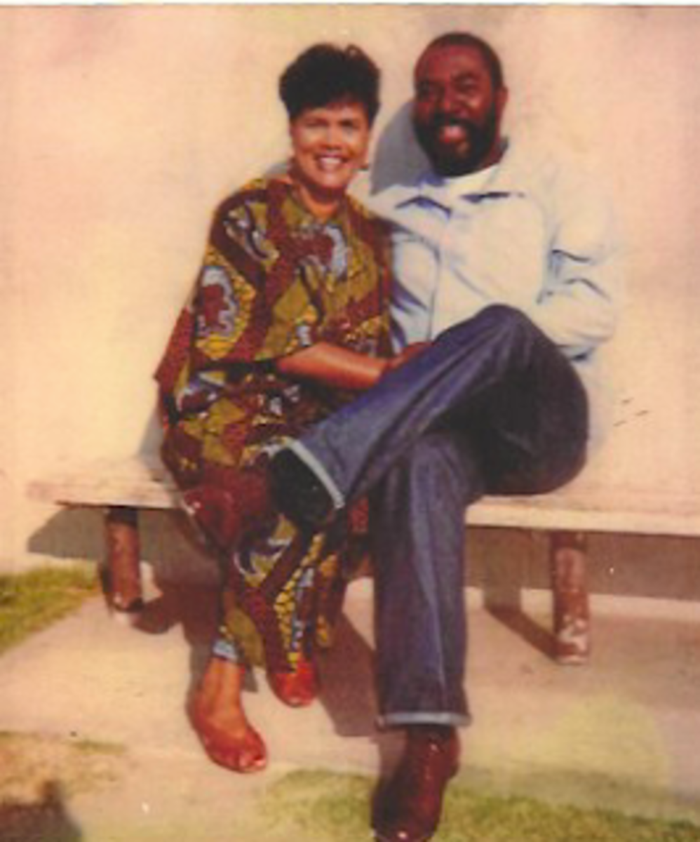  (Photo of John Cluchette in the 1990s with his late wife)