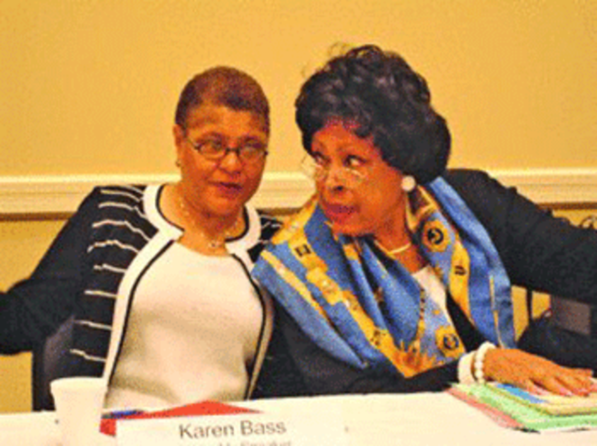 Assembly Speaker Karen Bass, Cognresswoman Diane Watson