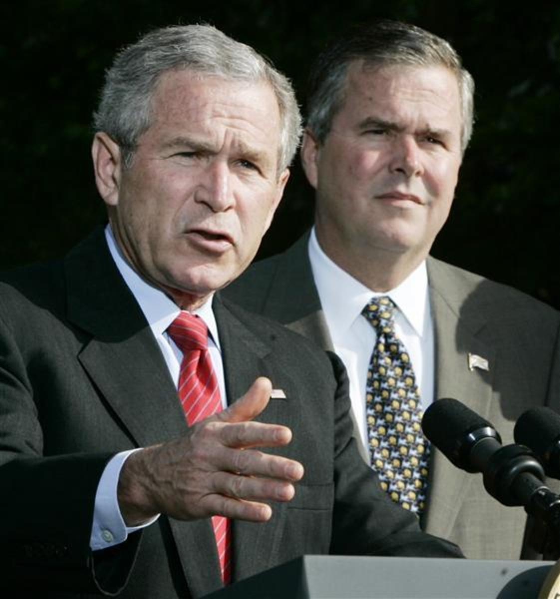 George and Jeb Bush