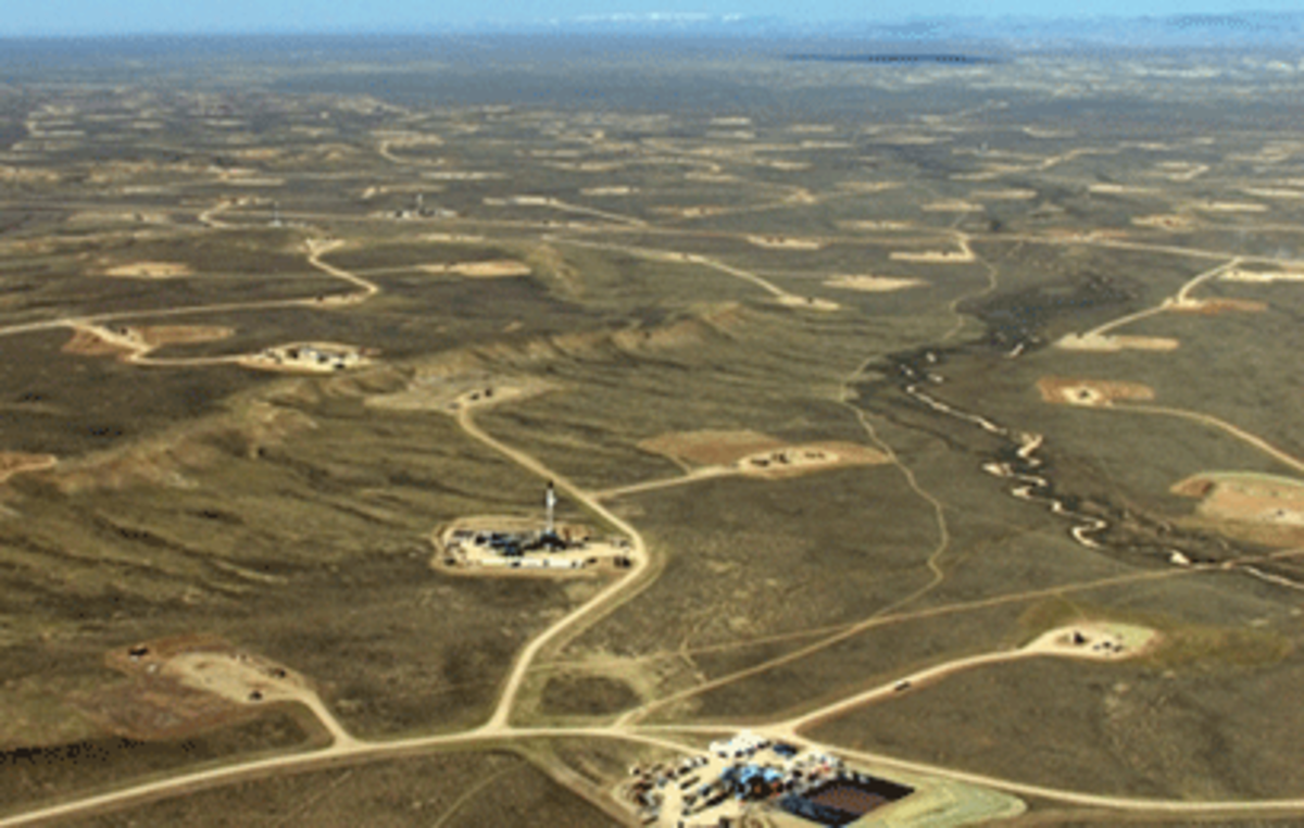 fracking field