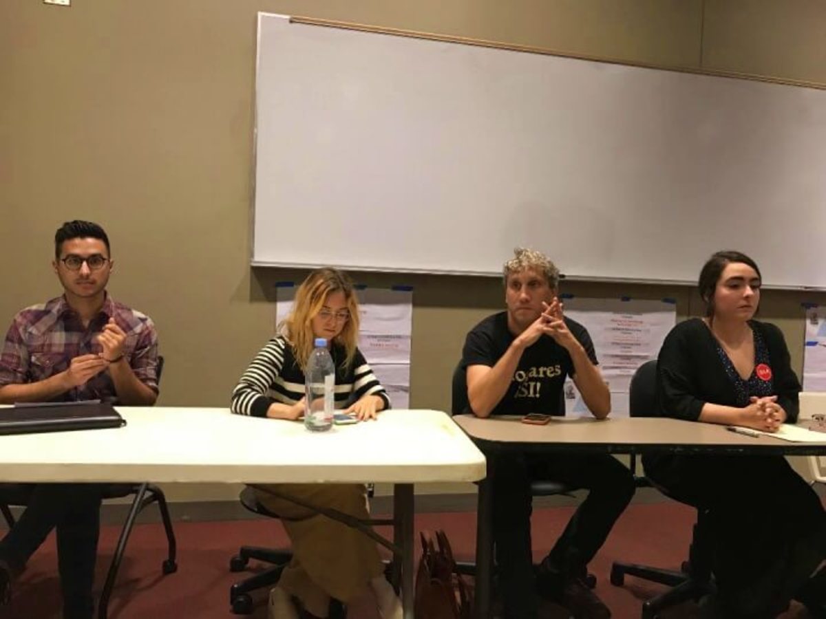 Housing and Revolution, from left, Rene Christian Moya, Tracy Jeanne Rosenthal, Jed Parriott, Alexia Veytia-Rubio
