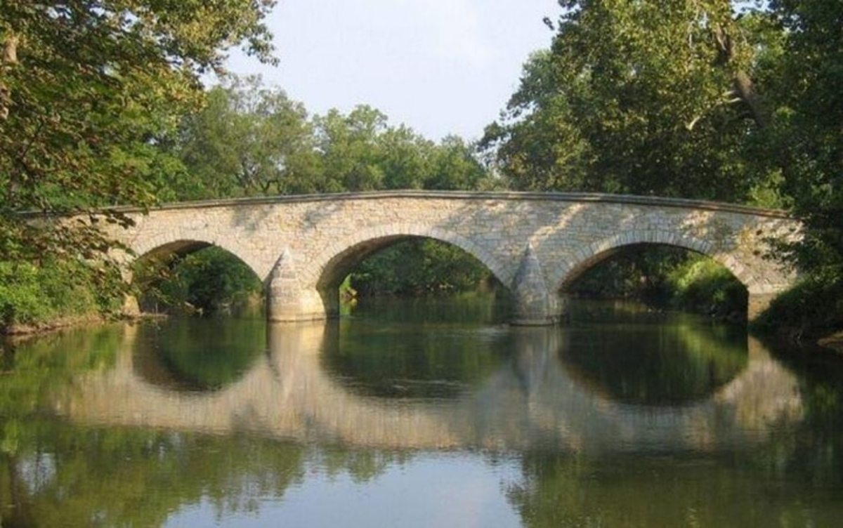 Burnside’s Bridge  -   In 1862 Antietam Creek was the site of the bloodiest battle during the American Civil War. Then, the creek ran blood,  today it runs with poison.
