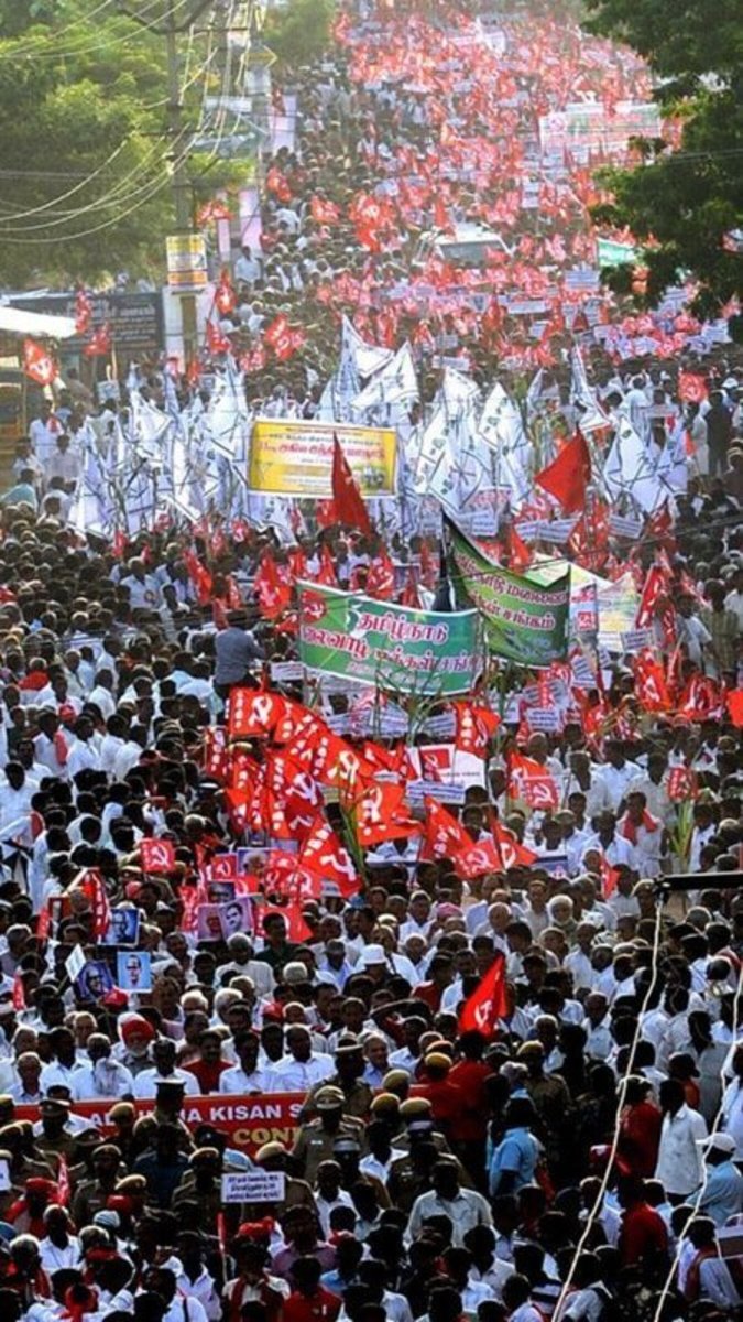 indian farmers march