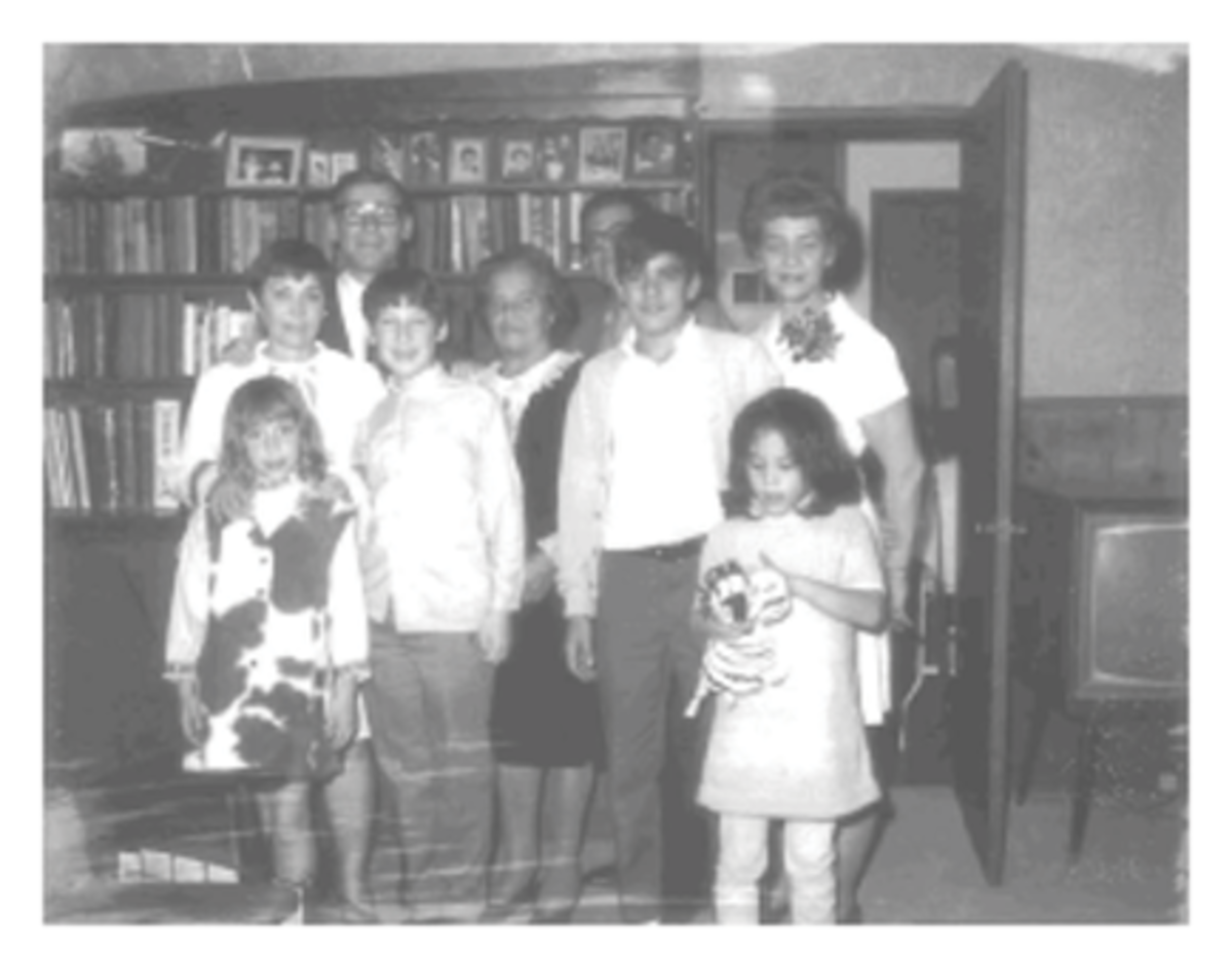  Holiday family photo, Van Nuys, California 1968. Rainer's year in Vietnam.