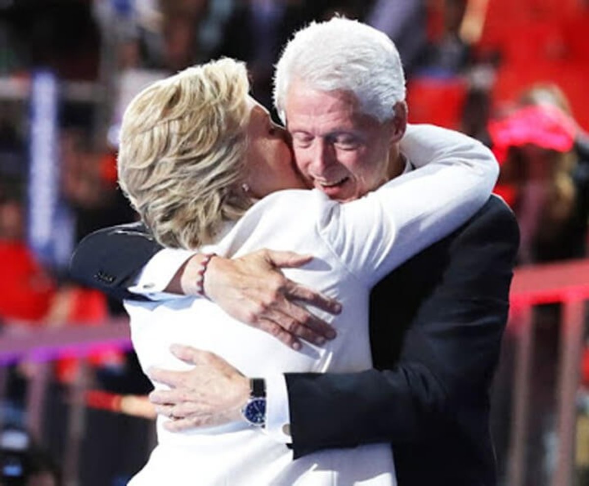 Hillary Hugs Bill