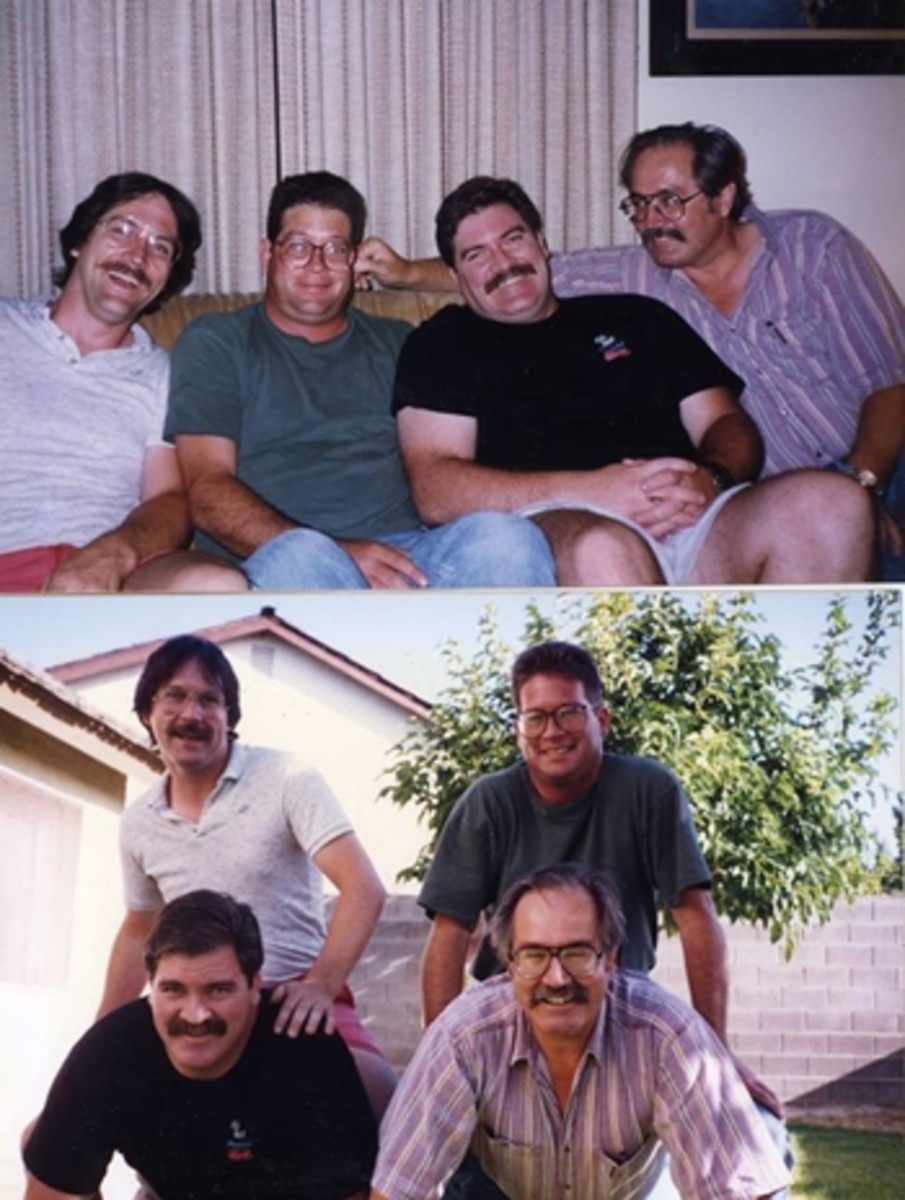 The four brothers. Clockwise from the top left Don, Doug, Dick and Dave