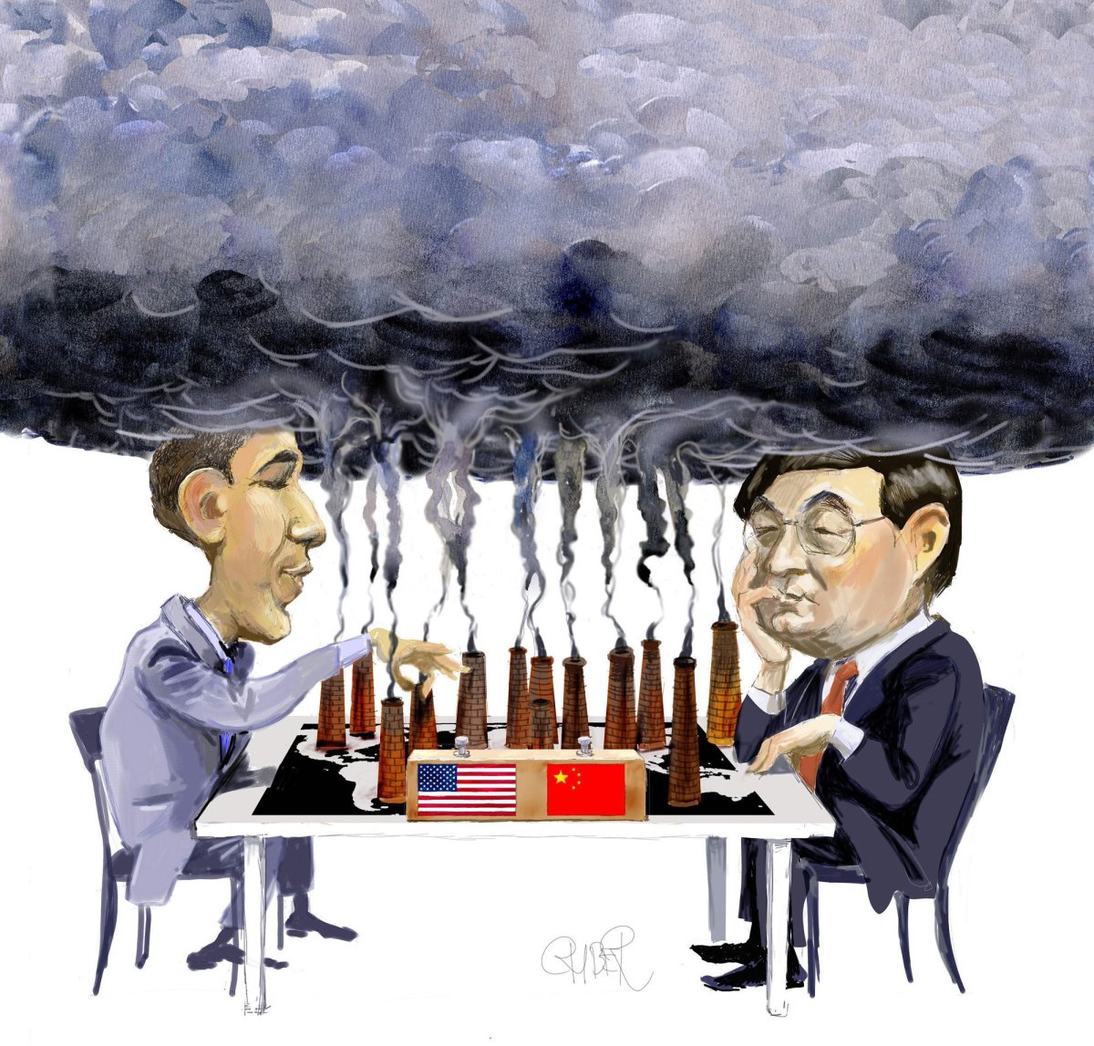 Climate chess china usa