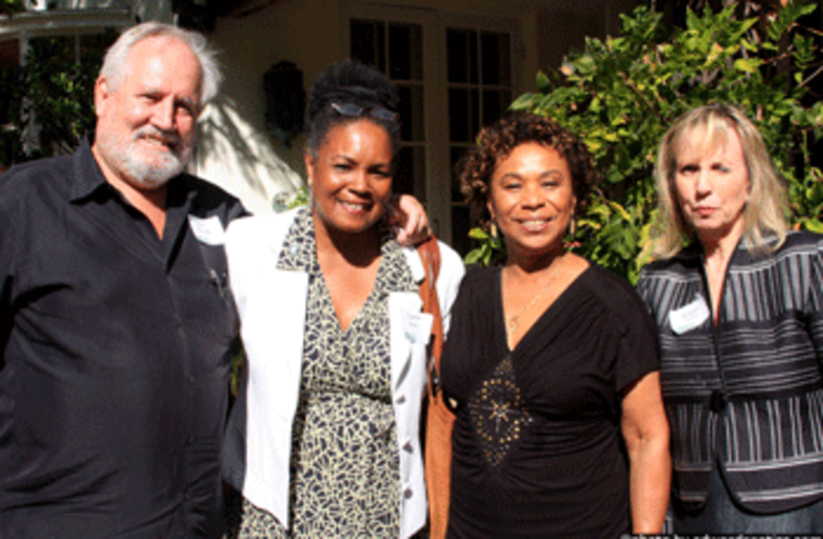 Dick & Sharon with Barbara Lee and hostess Cindy Asner (Photo Edward )