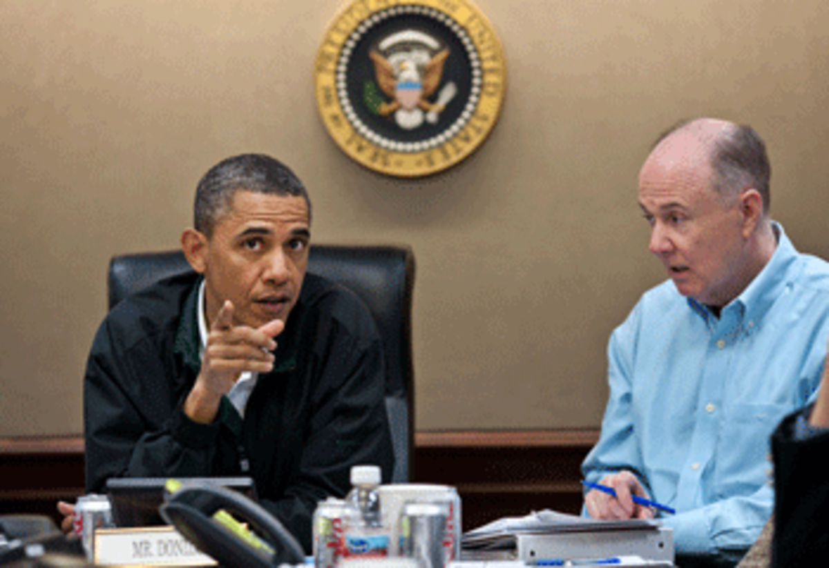 President Obama with National Security Advisor Tom Donilon. (Official White House Photo by Pete Souza)
