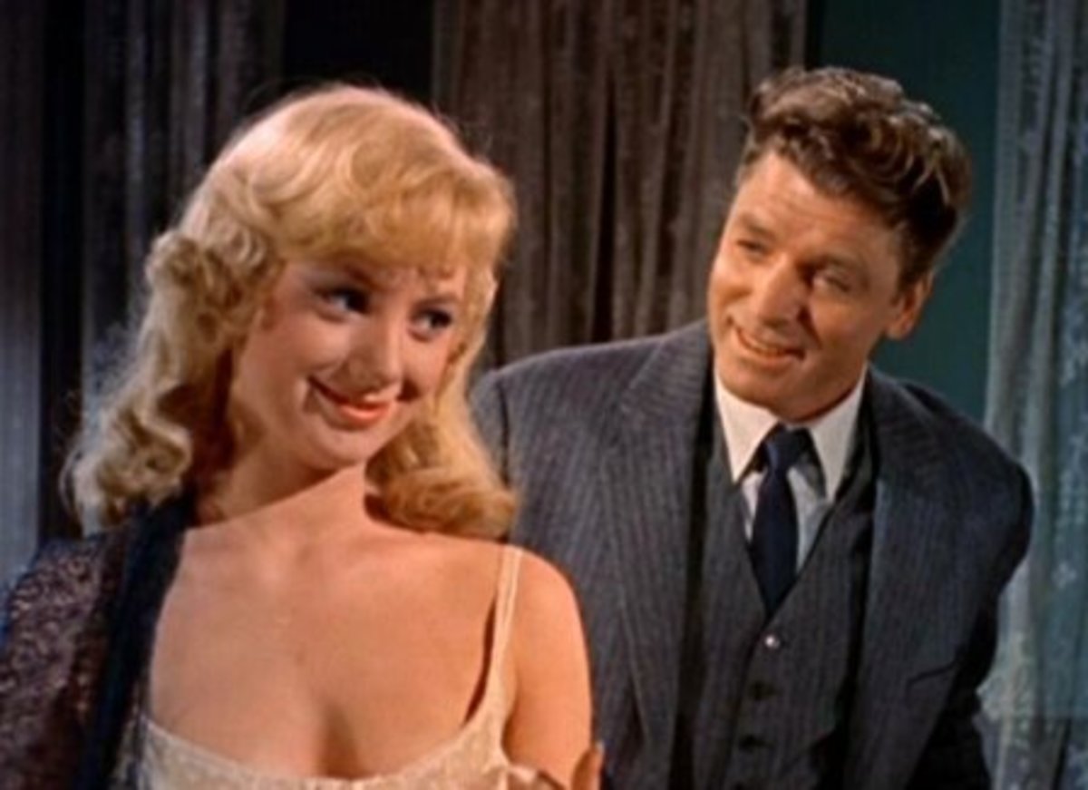 Shirlley Jones and Burt Lancaster in "Elmer Gantry"