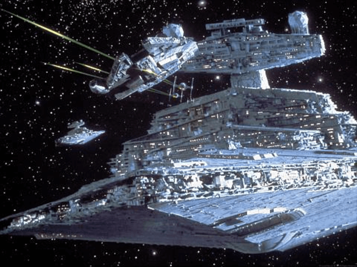 An imperial star destroyer loses yet another chase