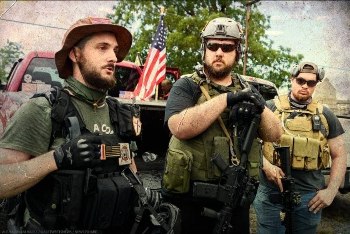 armed protesters