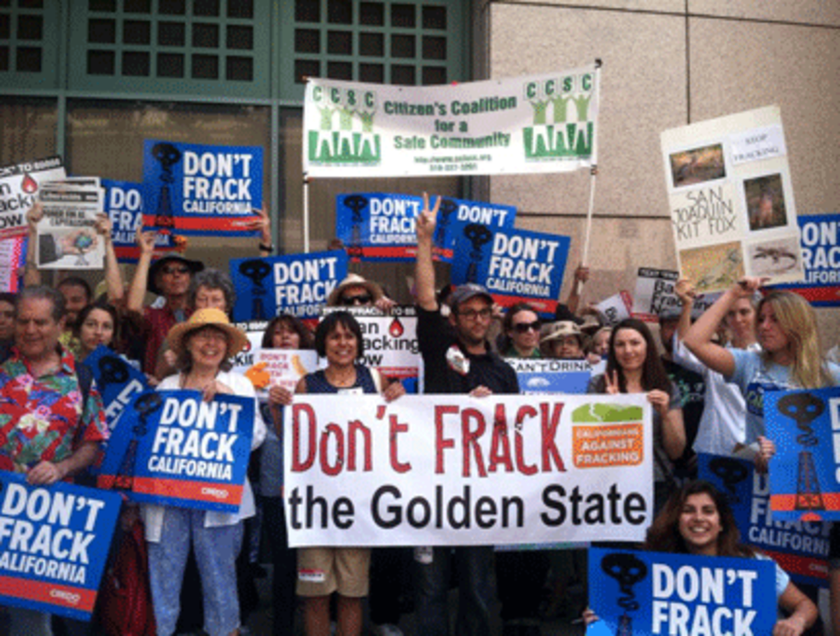 ban fracking rally