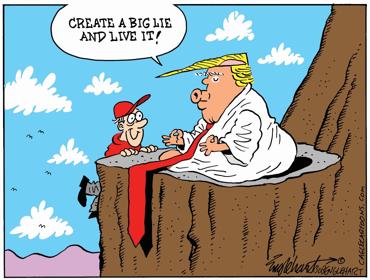 Trump Teaches How To Live by Bob Englehart, PoliticalCartoons.com