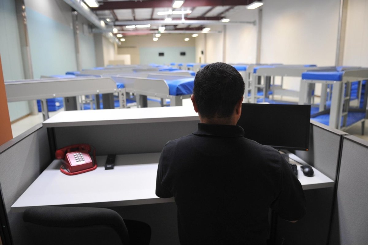 An August 2021 CDC inspection of the ICA Farmville Detention Center in Virginia found that the layout of the dorms and living quarters would make it difficult to prevent another outbreak of COVID-19. Photo by Paul Caffrey/U.S. Immigration and Customs Enforcement.