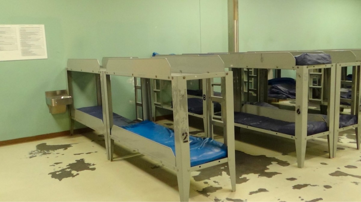 A photo of a Farmville Detention Center dorm was included in a report about an inspection by the CDC in August 2021. Among the findings was that there were 298 people being held, but that they were still being kept in close quarters despite ongoing risks of COVID-19.
