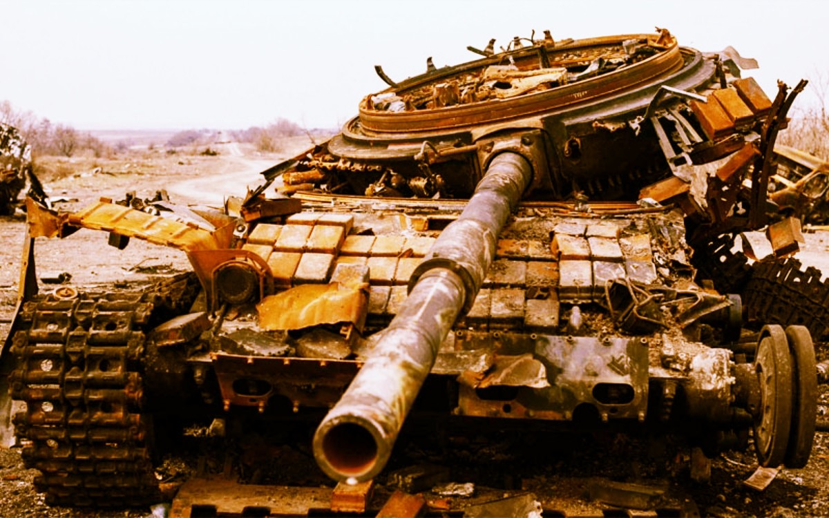 destroyed tank