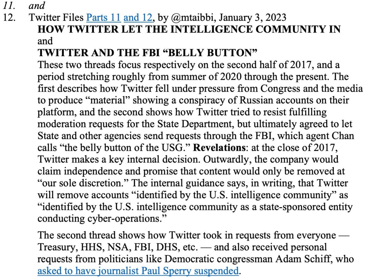 -Matt Taibbi’s summary of Twitter Files 11 and 12