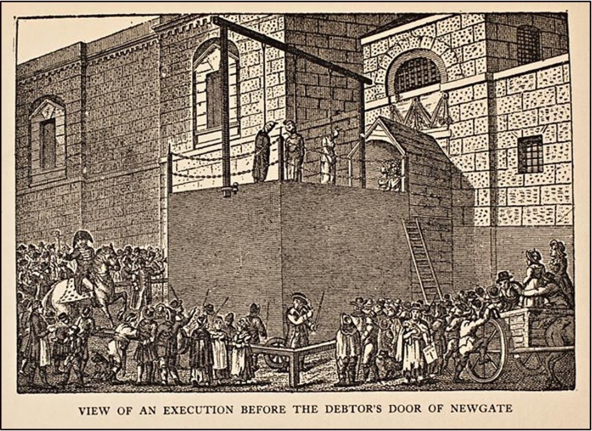 The hanging of gay-queer men in 18th century England was public entertainment.
