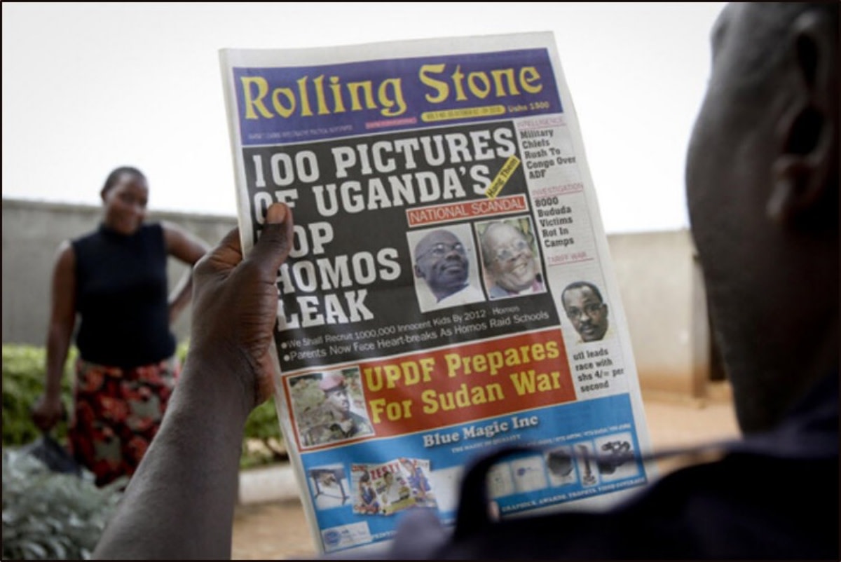 Uganda newspapers openly advocated death to gay-queer men and lesbians, and printed their names and addresses.