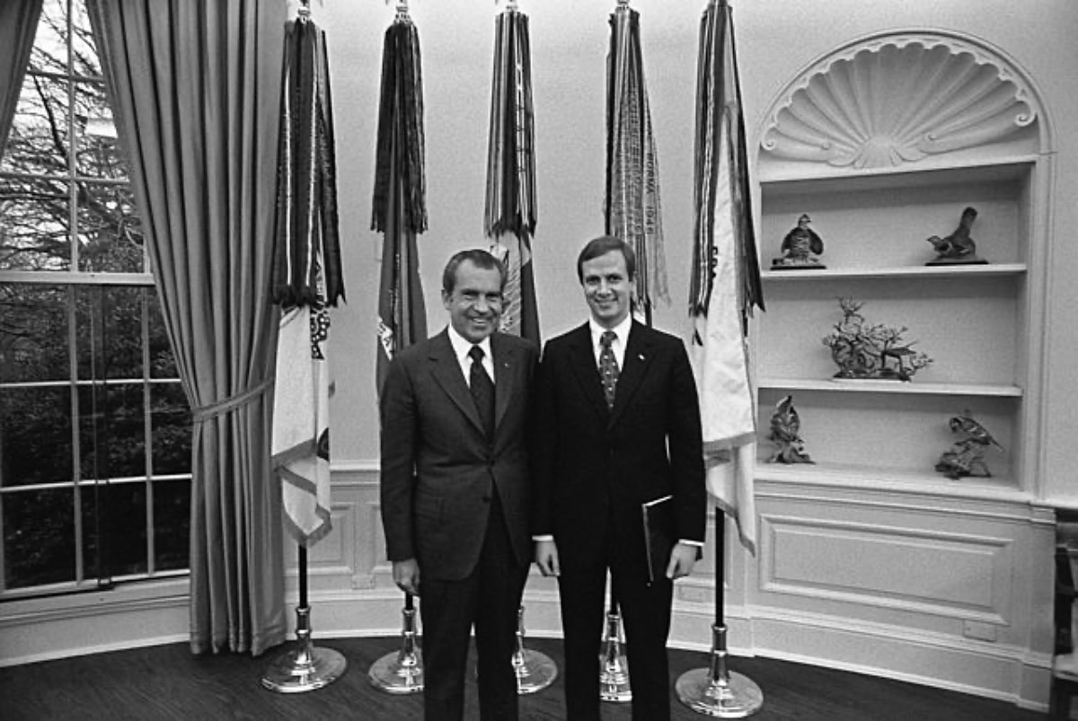 Richard Nixon and Gordon Strachan