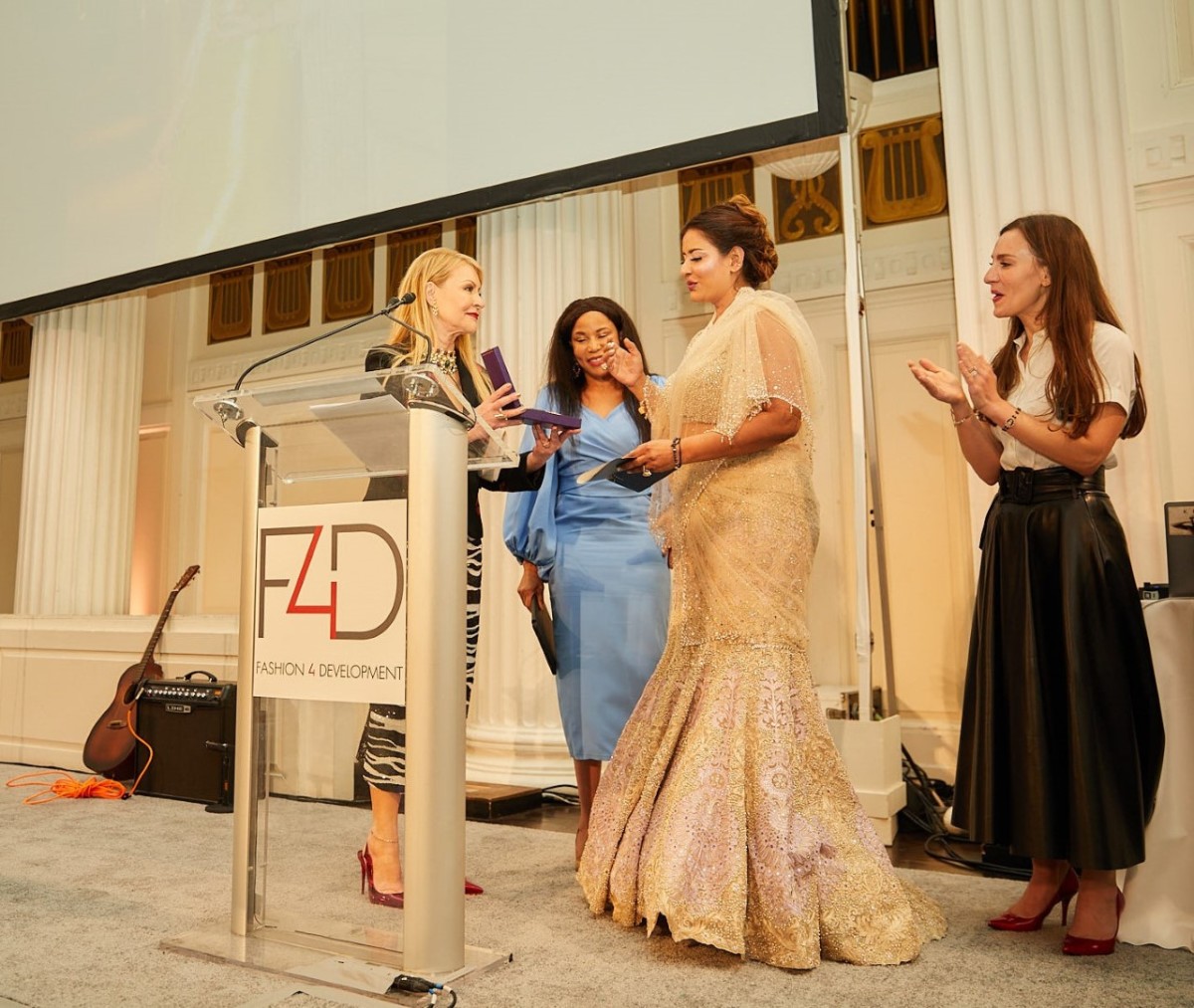 Indian Philanthropist Sudha Reddy Makes India Proud at Fashion 4 ...