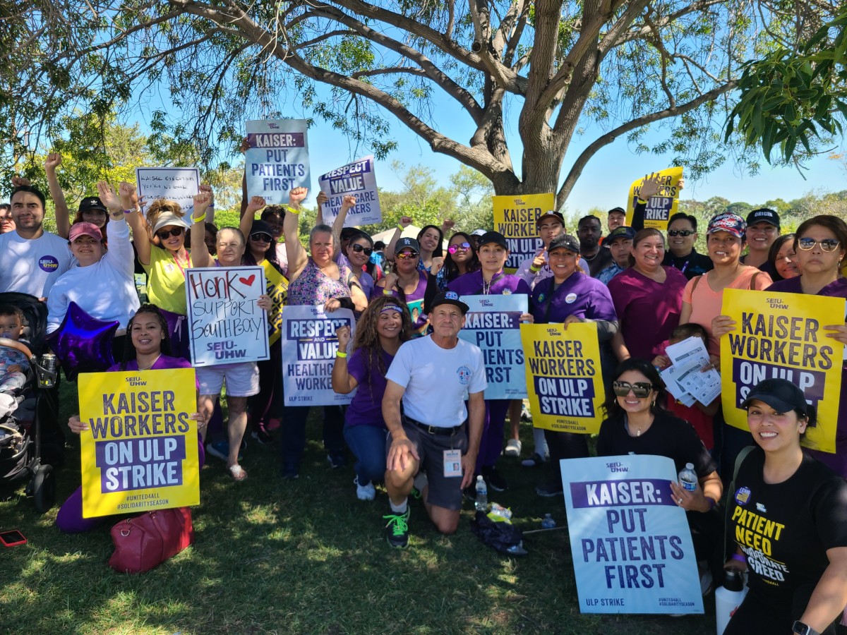 Health Care Workers Strike Kaiser Permanente; LA and Harbor City ...