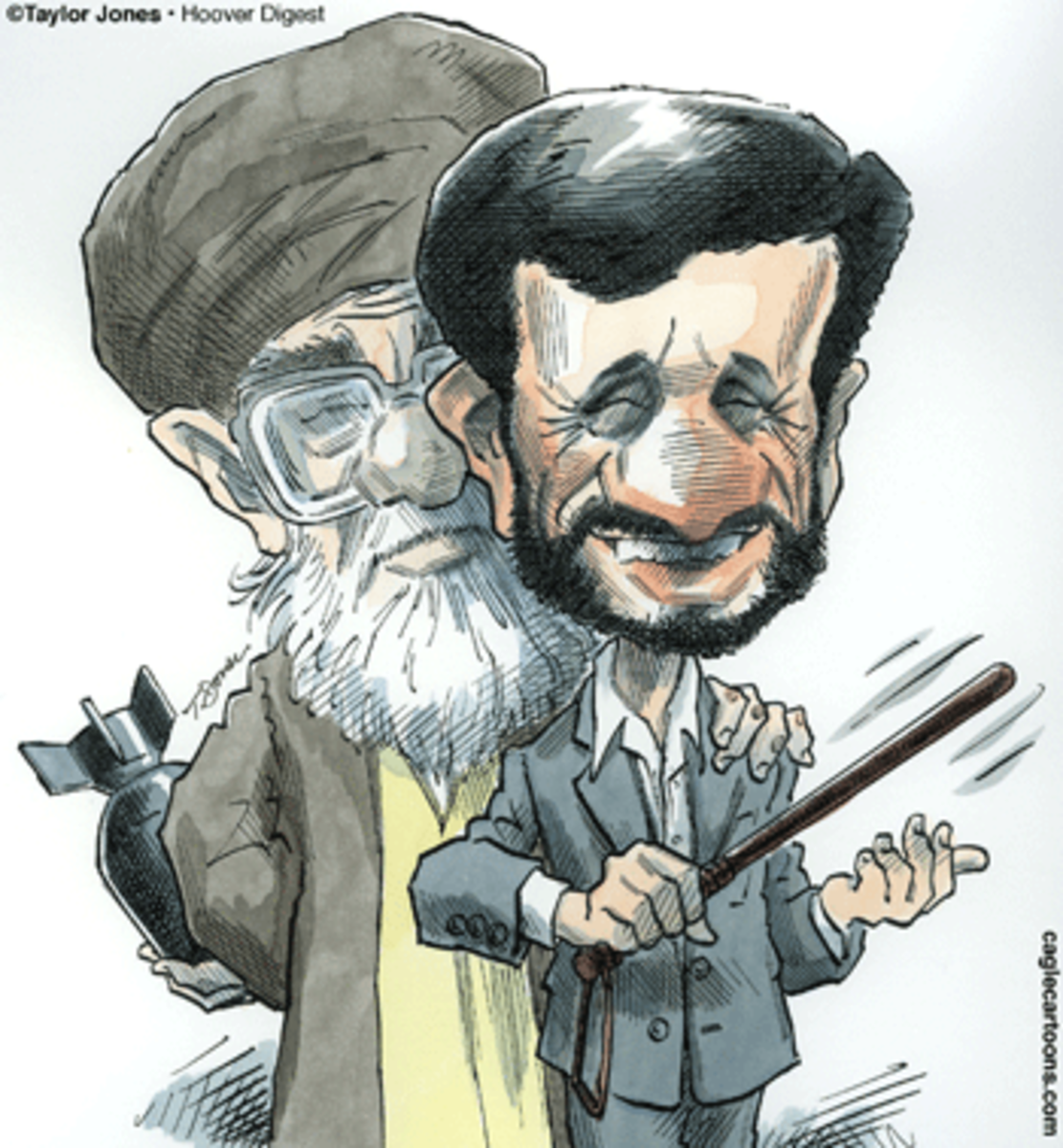 ahmadkhamenei21 Ahmadinejad and Ayatollah Khamenei