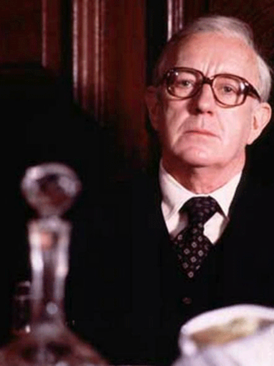 tinkertailor Sir Alec Guinness as John Le Carre's George Smiley
