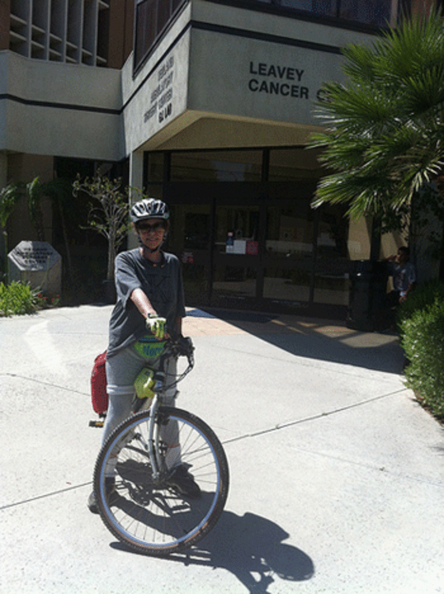 linda-bike linda on a bike