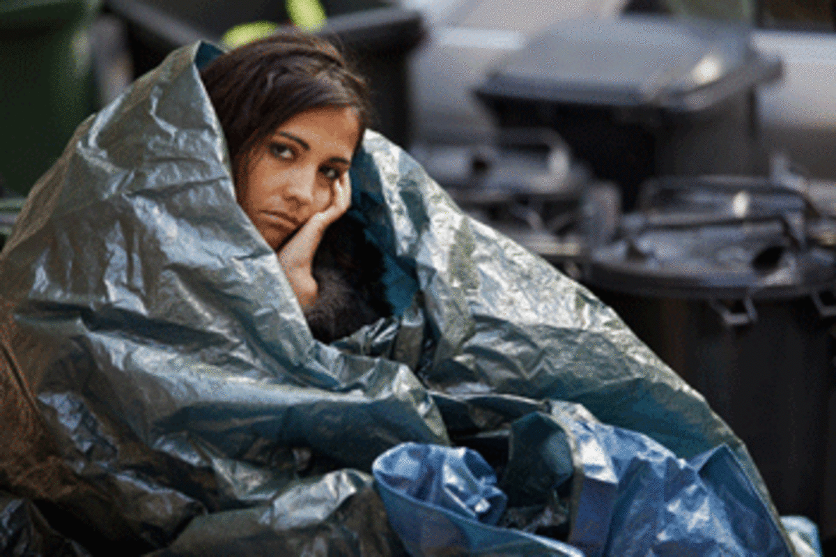 homeless-woman homeless november