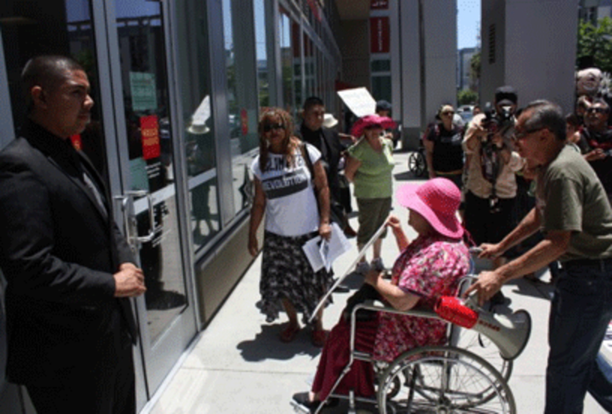 wells fargo protest